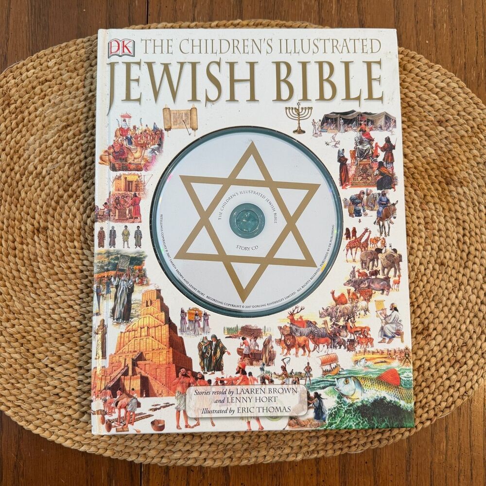 The Children’s Illustrated Jewish Bible DK Hardcover w/ Story CD Laaren Brown